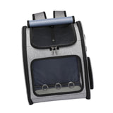 Maxbell Pet Carrier Backpack Pet Travel Bag for Hiking Travel Small Medium Sized Pet Gray