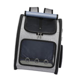 Maxbell Pet Carrier Backpack Pet Travel Bag for Hiking Travel Small Medium Sized Pet Gray