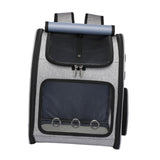 Maxbell Pet Carrier Backpack Pet Travel Bag for Hiking Travel Small Medium Sized Pet Gray