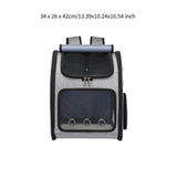 Maxbell Pet Carrier Backpack Pet Travel Bag for Hiking Travel Small Medium Sized Pet Gray
