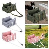 Maxbell Dog Car Seat Easy Installation Dog Kennel Pet Car Seat for Dogs Kitten Puppy Green