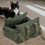 Maxbell Dog Car Seat Easy Installation Dog Kennel Pet Car Seat for Dogs Kitten Puppy Green