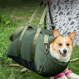 Maxbell Dog Car Seat Easy Installation Dog Kennel Pet Car Seat for Dogs Kitten Puppy Green