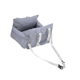 Maxbell Dog Car Seat Easy Installation Dog Kennel Pet Car Seat for Dogs Kitten Puppy Gray