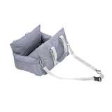 Maxbell Dog Car Seat Easy Installation Dog Kennel Pet Car Seat for Dogs Kitten Puppy Gray