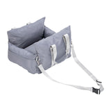 Maxbell Dog Car Seat Easy Installation Dog Kennel Pet Car Seat for Dogs Kitten Puppy Gray
