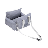 Maxbell Dog Car Seat Easy Installation Dog Kennel Pet Car Seat for Dogs Kitten Puppy Gray