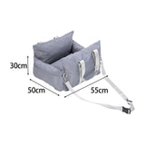 Maxbell Dog Car Seat Easy Installation Dog Kennel Pet Car Seat for Dogs Kitten Puppy Gray