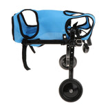 Maxbell Dog Wheelchair for Back Legs Metal Dog Wheelchair Cart for Small Pets (Blue) M