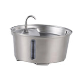 Maxbell Cat Water Fountain Stainless Steel 2.6L Water Bowl Drinking Fountain for Pet