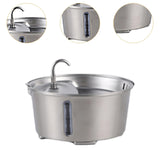 Maxbell Cat Water Fountain Stainless Steel 2.6L Water Bowl Drinking Fountain for Pet
