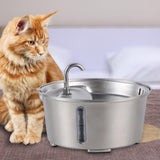 Maxbell Cat Water Fountain Stainless Steel 2.6L Water Bowl Drinking Fountain for Pet