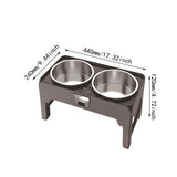 Maxbell Elevated Double Pets Bowls Cat Dishes for Medium Large Dogs Puppy Indoor Cats