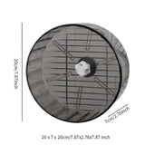 Maxbell Hamster Wheel Quiet Interactive Jogging Wheel for Small Animal Hedgehogs Rat Gray