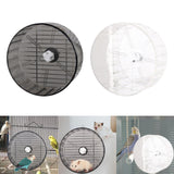 Maxbell Hamster Wheel Quiet Interactive Jogging Wheel for Small Animal Hedgehogs Rat Gray