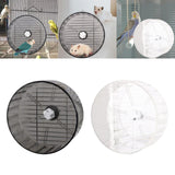 Maxbell Hamster Wheel Quiet Interactive Jogging Wheel for Small Animal Hedgehogs Rat Gray