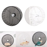 Maxbell Hamster Wheel Quiet Interactive Jogging Wheel for Small Animal Hedgehogs Rat Gray