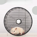 Maxbell Hamster Wheel Quiet Interactive Jogging Wheel for Small Animal Hedgehogs Rat Gray