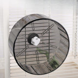 Maxbell Hamster Wheel Quiet Interactive Jogging Wheel for Small Animal Hedgehogs Rat Gray