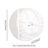Maxbell Hamster Wheel Quiet Interactive Jogging Wheel for Small Animal Hedgehogs Rat Clear