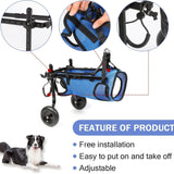 Maxbell Dog Wheelchair for Back Legs Sturdy for Disabled Dog Disabled Dog Wheelchair M