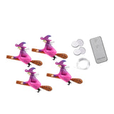 Maxbell 4 Pieces Halloween Witchs Lights for Outdoor Indoor Party Supplies Halloween