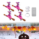 Maxbell 4 Pieces Halloween Witchs Lights for Outdoor Indoor Party Supplies Halloween