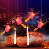 Maxbell 4 Pieces Halloween Witchs Lights for Outdoor Indoor Party Supplies Halloween