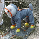 Dogs Raincoat with Hood Full Body Dog Rain Jacket for Walking Outdoor Hiking S
