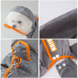 Dogs Raincoat with Hood Full Body Dog Rain Jacket for Walking Outdoor Hiking S