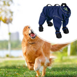 Dog Suspender Boots Waterproof Paw Protectors for Running Hiking Walking XL