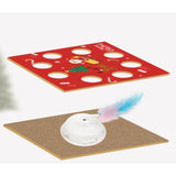 Maxbell Cat Teaser Box Toy Cat Seek Play Toy Box for Pet Supply Sniffing Indoor Cats