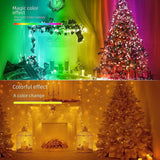 Maxbell Christmas Tree Light Outdoor USB Globe Fairy Lights for Patio Front Yard BBQ