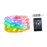 Maxbell Christmas Tree Light Outdoor USB Globe Fairy Lights for Patio Front Yard BBQ