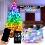 Maxbell Christmas Tree Light Outdoor USB Globe Fairy Lights for Patio Front Yard BBQ