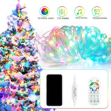 Maxbell Christmas Tree Light Outdoor USB Globe Fairy Lights for Patio Front Yard BBQ