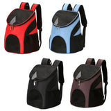 Maxbell Dog Carrier Backpack Sturdy with Mesh Ventilation for Kitten Dog Red