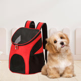 Maxbell Dog Carrier Backpack Sturdy with Mesh Ventilation for Kitten Dog Red