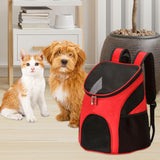 Maxbell Dog Carrier Backpack Sturdy with Mesh Ventilation for Kitten Dog Red