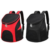 Maxbell Dog Carrier Backpack Sturdy with Mesh Ventilation for Kitten Dog Red