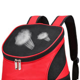 Maxbell Dog Carrier Backpack Sturdy with Mesh Ventilation for Kitten Dog Red