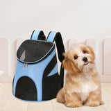 Maxbell Dog Carrier Backpack Sturdy with Mesh Ventilation for Kitten Dog Light Blue