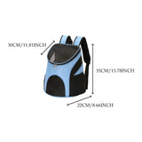 Maxbell Dog Carrier Backpack Sturdy with Mesh Ventilation for Kitten Dog Light Blue