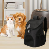 Maxbell Dog Carrier Backpack Sturdy with Mesh Ventilation for Kitten Dog Black