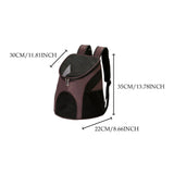 Maxbell Dog Carrier Backpack Sturdy with Mesh Ventilation for Kitten Dog Coffee