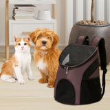 Maxbell Dog Carrier Backpack Sturdy with Mesh Ventilation for Kitten Dog Coffee