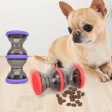 Maxbell Dog Food Dispenser Puzzle Toy Rolling Pet Toy for IQ Stimulation IQ Training Red