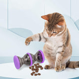 Maxbell Dog Food Dispenser Puzzle Toy Rolling Pet Toy for IQ Stimulation IQ Training Purple
