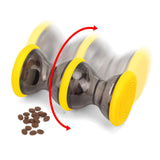 Maxbell Dog Food Dispenser Puzzle Toy Rolling Pet Toy for IQ Stimulation IQ Training Yellow