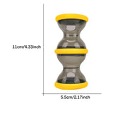 Maxbell Dog Food Dispenser Puzzle Toy Rolling Pet Toy for IQ Stimulation IQ Training Yellow